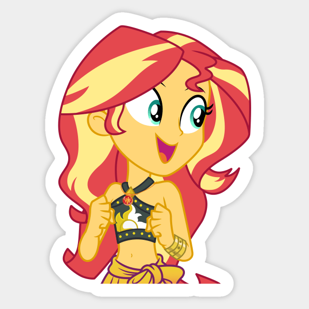 Beach Sunset Shimmer 3 Sticker by CloudyGlow